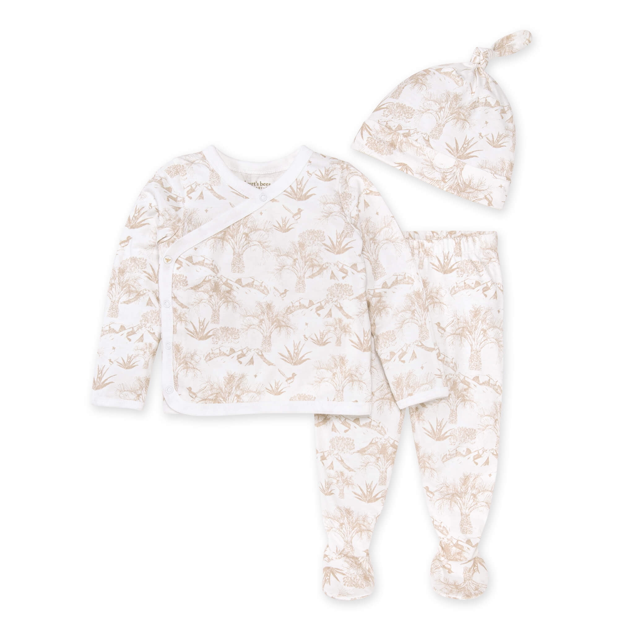 Burt's Bees Baby Organic Cotton Baby Take Me Home Outfit Set, Sizes Newborn-6/9 Months
