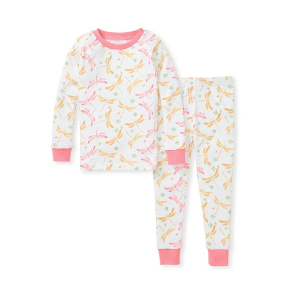 Burt's Bees Baby Organic Cotton Baby, Toddler & Girl Pajama Tee and Pant Set, Sizes 12 Months-7 Years