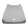 thumbnail image 1 of Burt's Bees Baby Organic Cotton Changing Pad Cover, Grey, 1 of 6