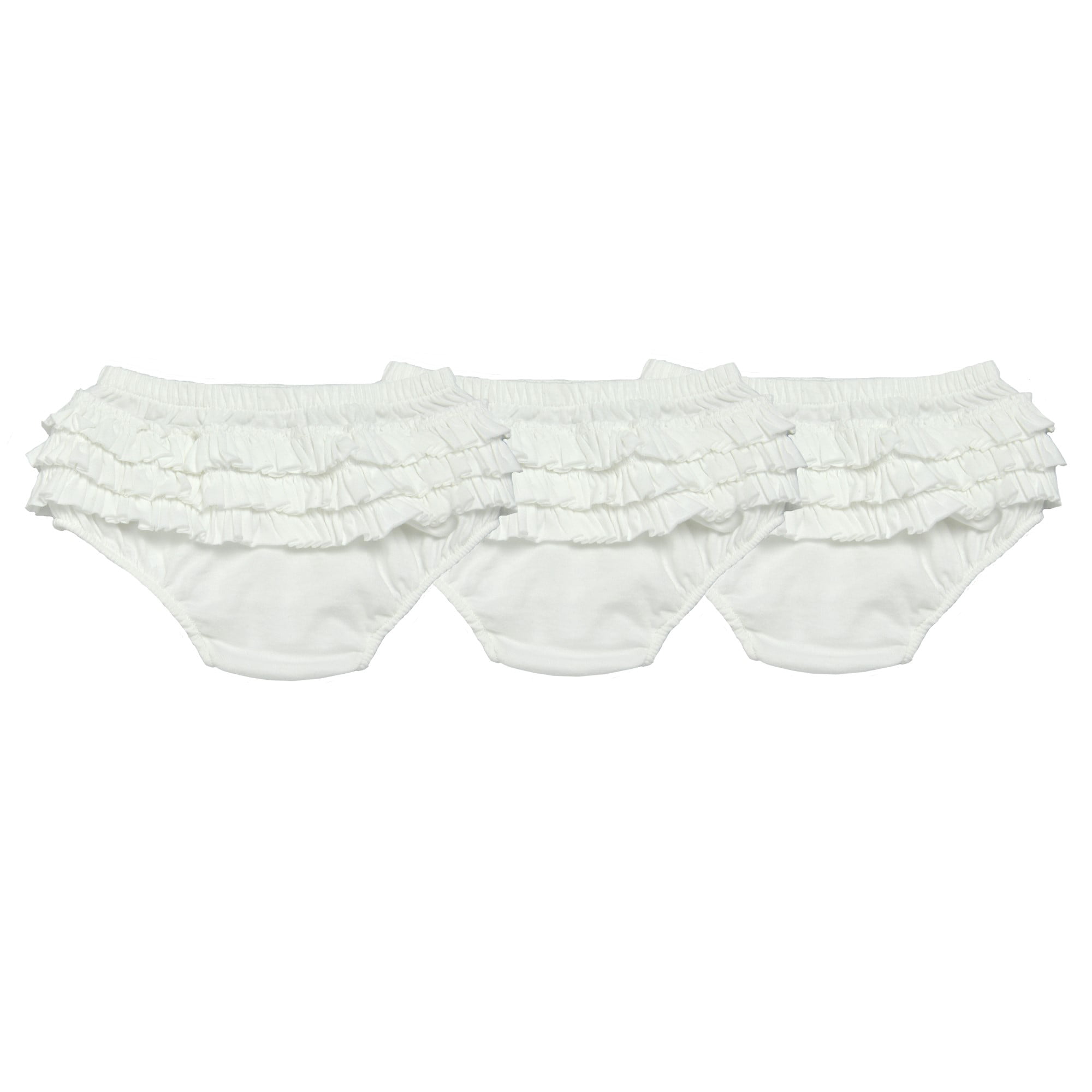 Burt's Bees Baby Organic Ruffle Diaper Covers, 18M, Cloud, 3 Ct 