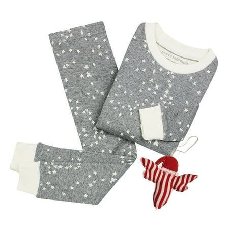 Burt's Bees Baby PJ Set with Ornament - Twinkle Bee - Heather Grey - 2T