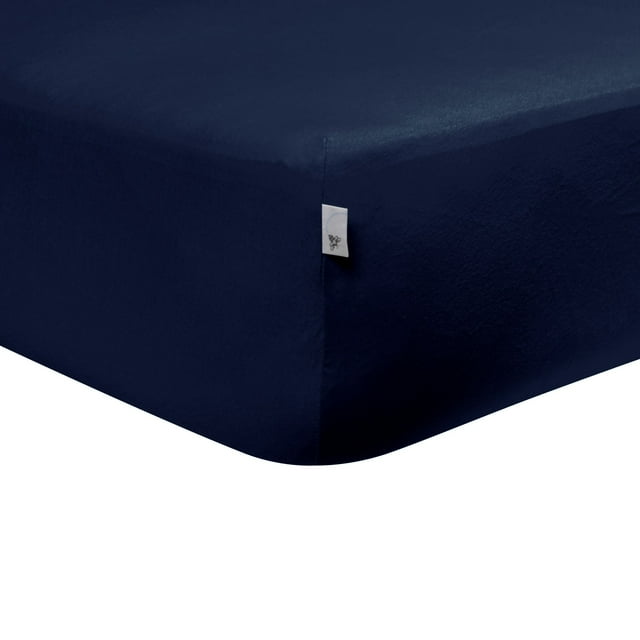 Burt's Bees Baby Solid Organic Crib Sheet, Blueberry