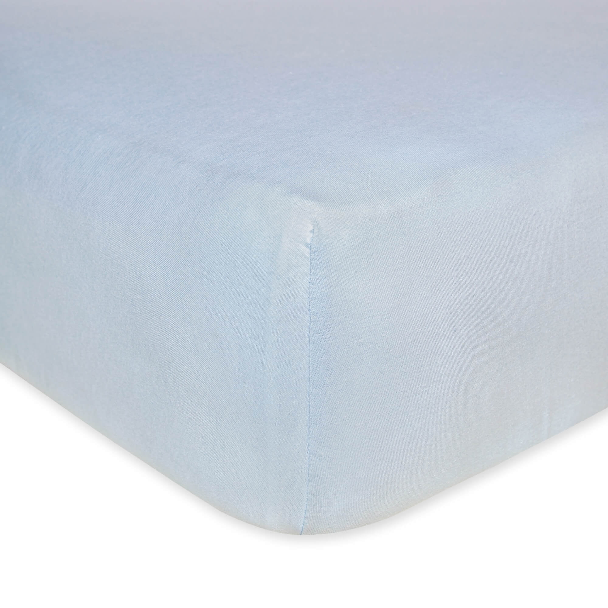 Burt's Bees Baby Solid Organic Crib Sheet, Sky
