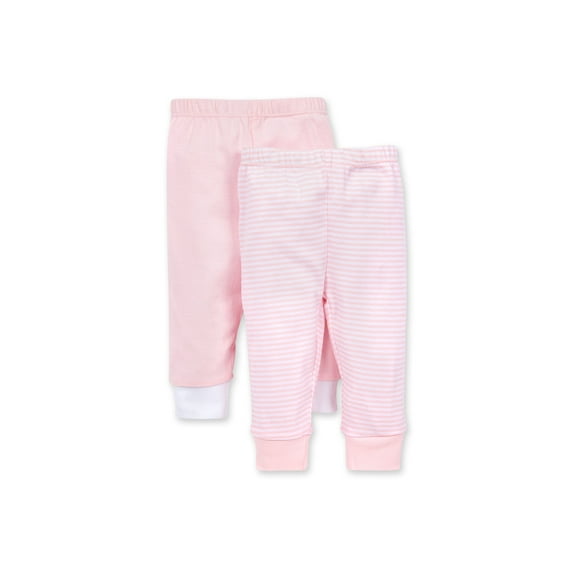 Burt's Bees Baby Unisex Footless Pants, 100% Organic Cotton Basics 2-Pack
