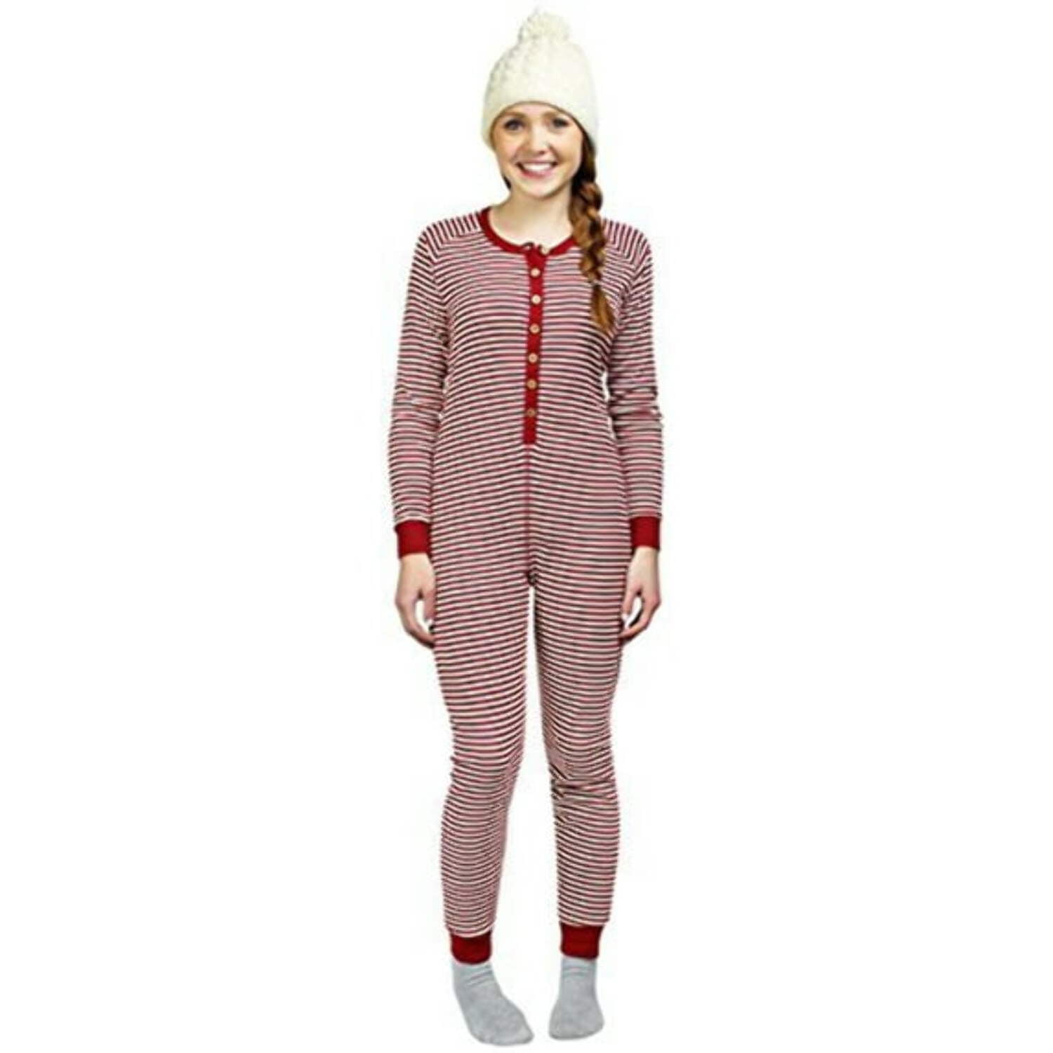 Burt's Bees Baby Women's Candy Cane Holiday Suit