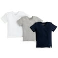 thumbnail image 1 of Burt's Bees Baby and Toddler Boys Solid V-Neck Organic Tees, 3-Pack, 1 of 10