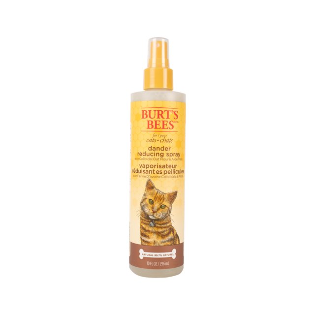 Burt's Bees Cat Natural Dander Reducing Spray with Soothing Colloidal Oat Flour & Aloe Vera 10