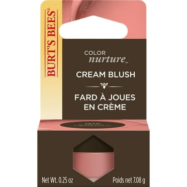 Burt's Bees Color Nurture Moisturizing Cream Blush with Vitamin E, Guava Meringue, 0.25 Ounce
