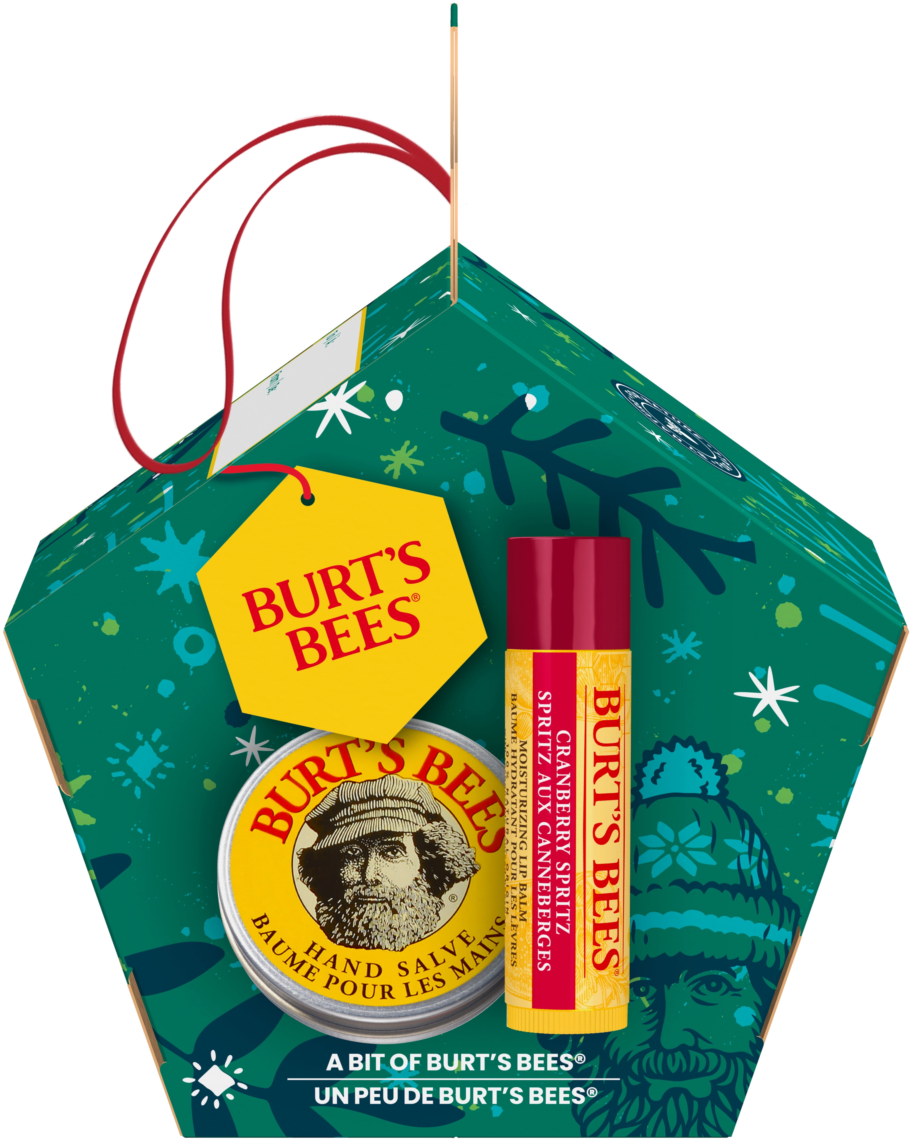 Burt's Bees Cranberry Spritz Lip Balm and Hand Salve Gift Set