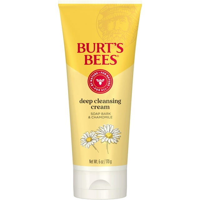 Burt's Bees Deep Cleansing Cream with Soap Bark and Chamomile, 6 Ounces