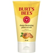 Burt's Bees Deep Cleansing Pore Scrub with Peach and Willow Bark, 4 Ounces