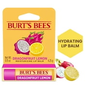 Burts Bees Dragonfruit Lemon Lip Balm, Natural Origin Lip Care, 1 Tube, 0.15 oz.