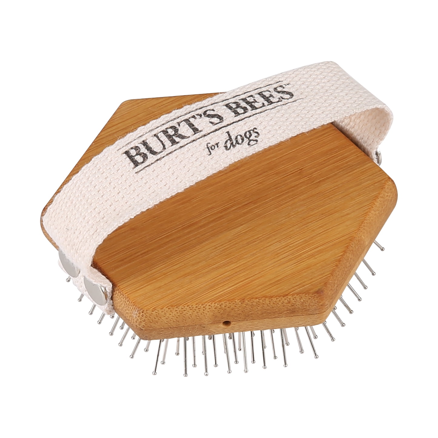 Burt's Bees Easy Grip Palm Detangling Dog Brush, Bamboo Handle