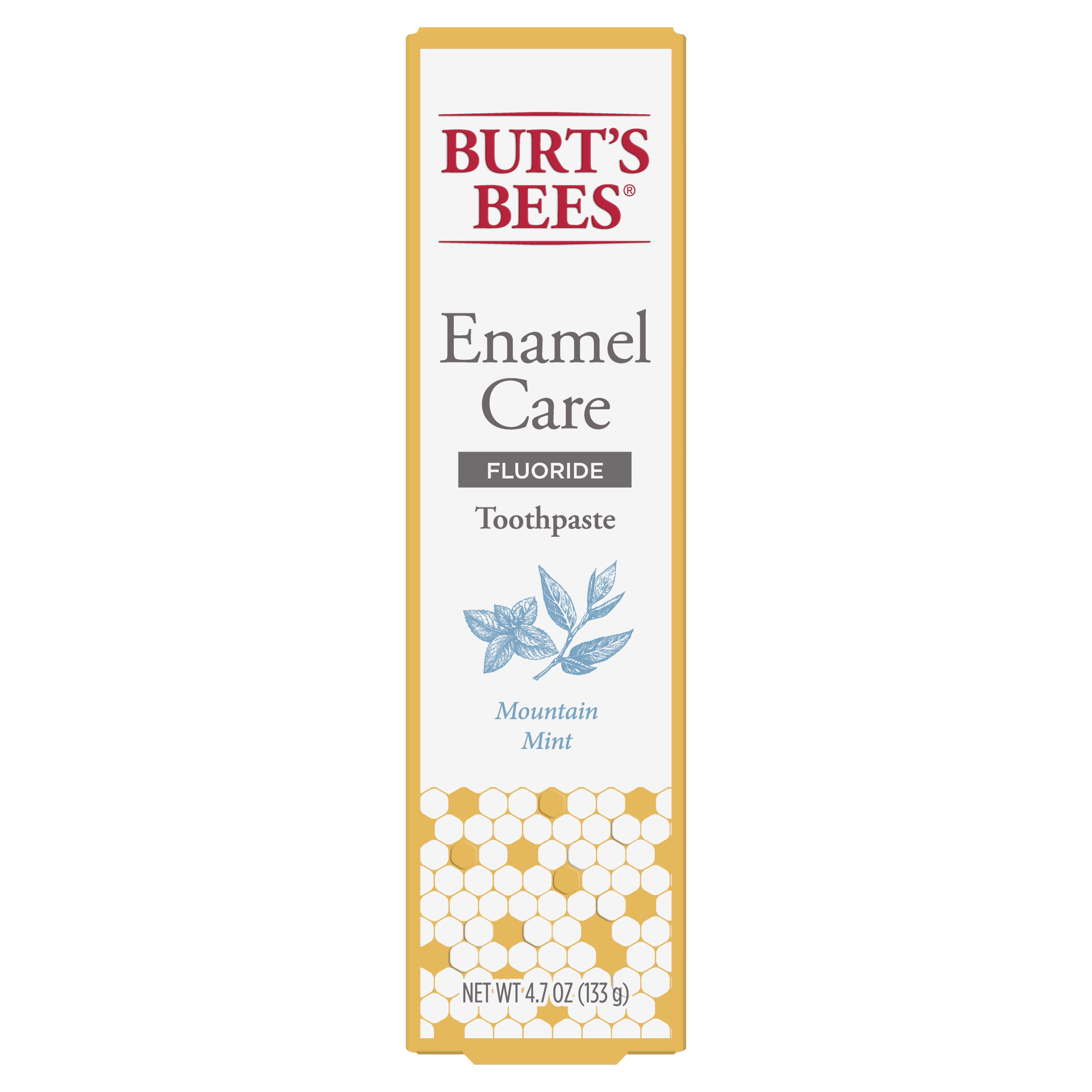 Burt's Bees Enamel Care Fluoride Toothpaste, Mountain Mint, 4.7 Oz