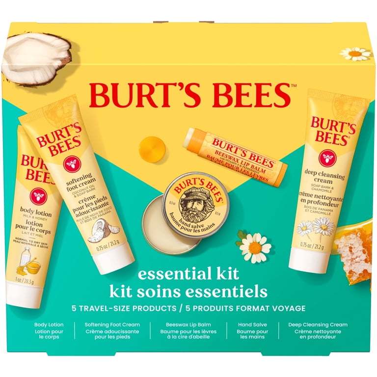 Burt's Bees Essential Gift Set with Cleansing Cream, Lip Balm