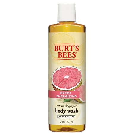 Burt's Bees Extra Energizing Citrus and Ginger Body Wash - 12 Ounce Bottle