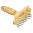 thumbnail image 1 of Burt's Bees For Pets Double Sided 2-1 Pin & Hemp Bristle Dog Brush, 1 of 13
