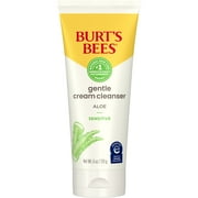 Burt's Bees Gentle Cream Cleanser with Aloe for Sensitive Skin, 98.9% Natural Origin, 6 Ounces