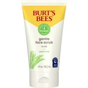 Burt's Bees Gentle Face Scrub with Aloe for Sensitive Skin, 98.9% Natural Origin, 4 Fluid Ounces