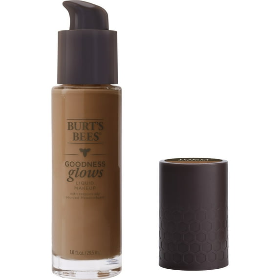 Burt's Bees Goodness Glows Liquid Foundation, Chestnut, 1.0 Oz