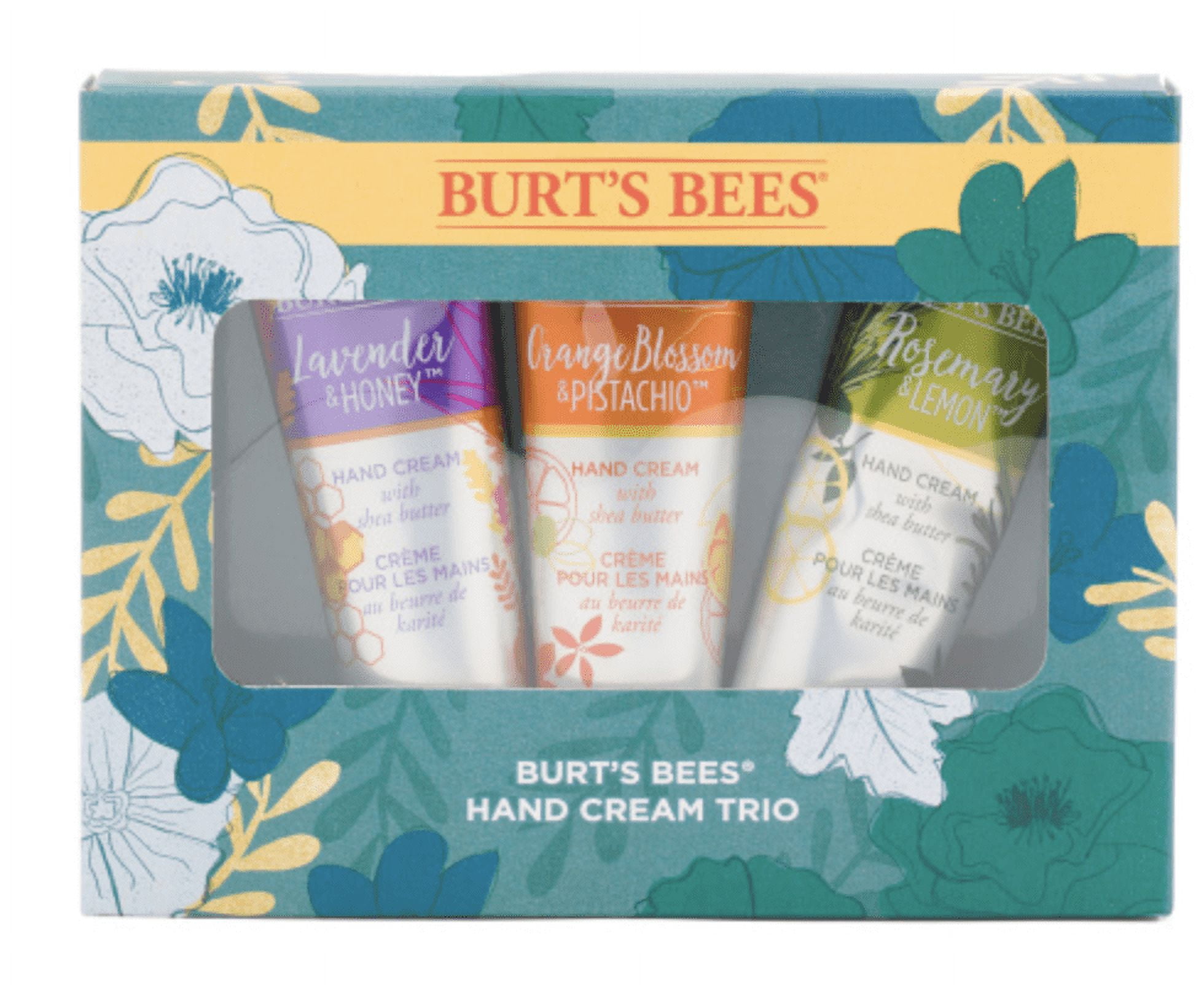 Burt's Bees Hand Cream Trio Gift Set, Shea Butter Hand Creams Lavender