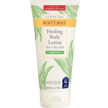 Burt's Bees Healing Body Lotion for Sensitive Skin with Aloe & Rice Milk 6 oz *EN
