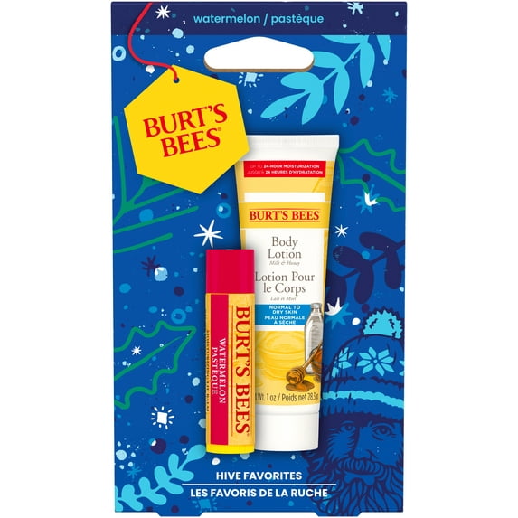 Burt's Bees Hive Favorites Lip Balm and Body Lotion Gift Set, Pack of 1