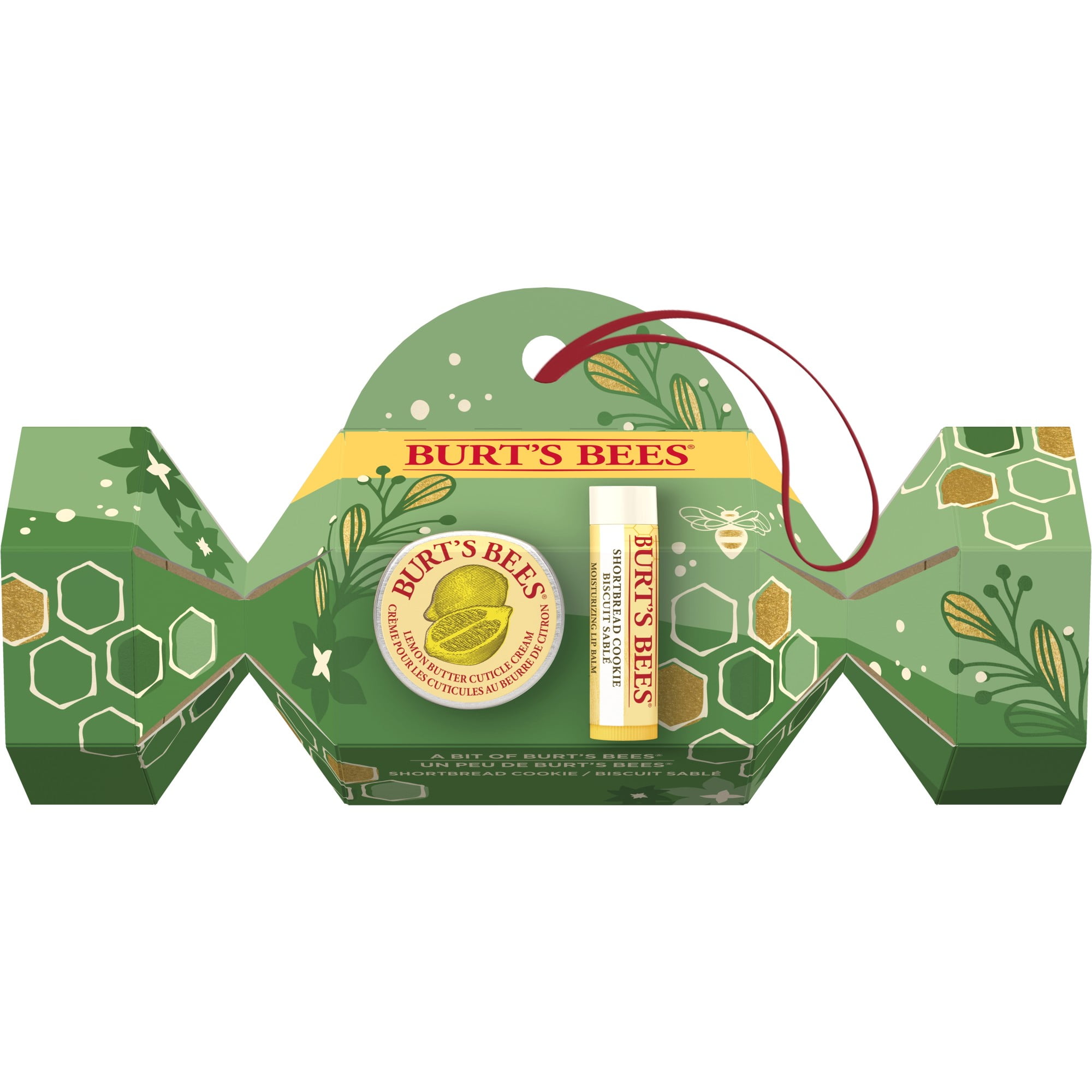 Burt's Bees Holiday Gift Set, Lemon Butter Cuticle Cream & Shortbread
