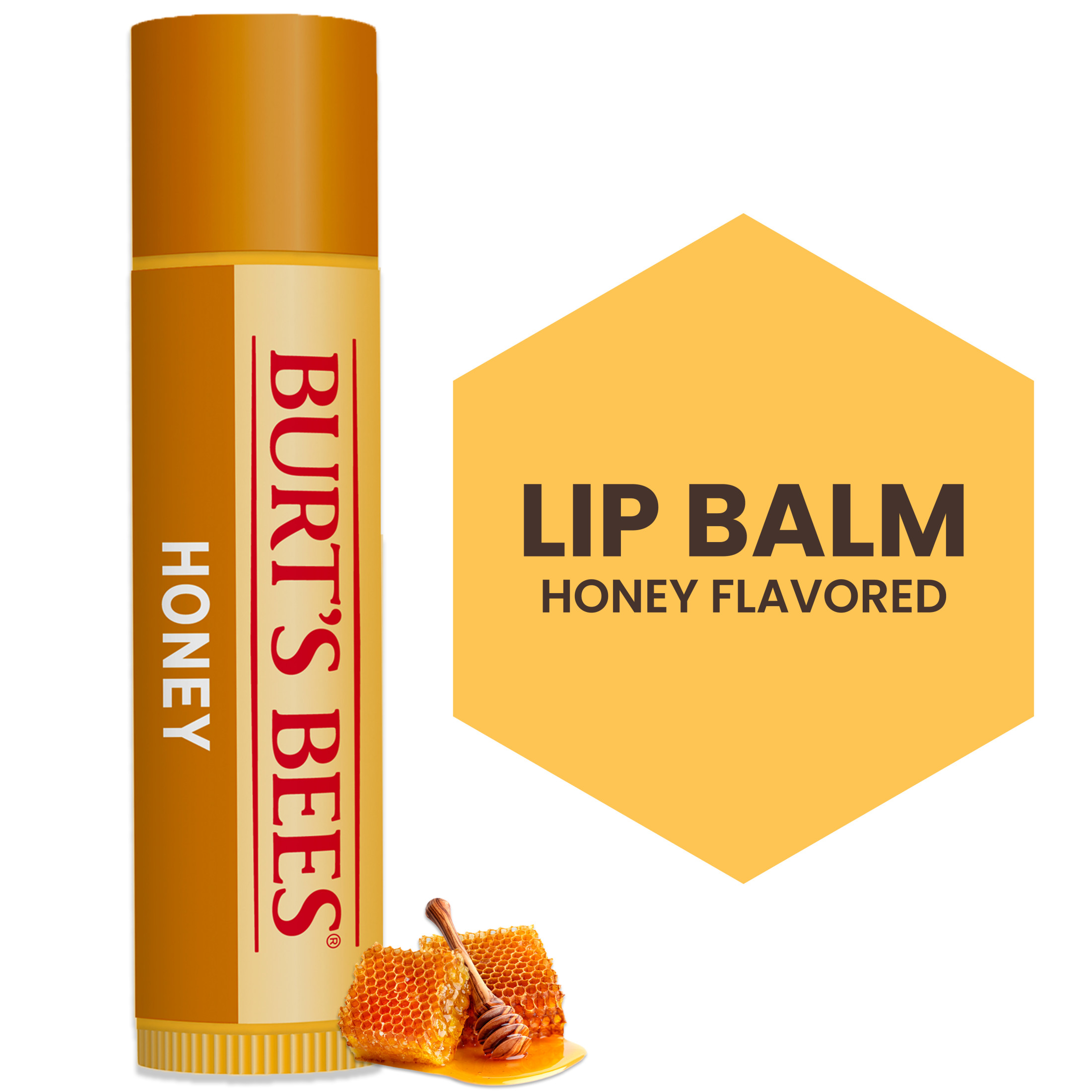 Burt's Bees Honey Lip Balm, 1-Pack, 0.15 oz. - image 1 of 10