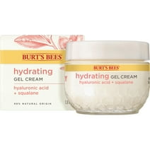Burt's Bees Hydrating Gel Cream, Moisturizer with Hyaluronic Acid and Squalane for Normal and Combination Skin, 1.8 Fluid Ounces