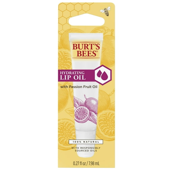 Burt's Bees Hydrating Lip Oil With Passion Fruit Oil, 0.27 oz