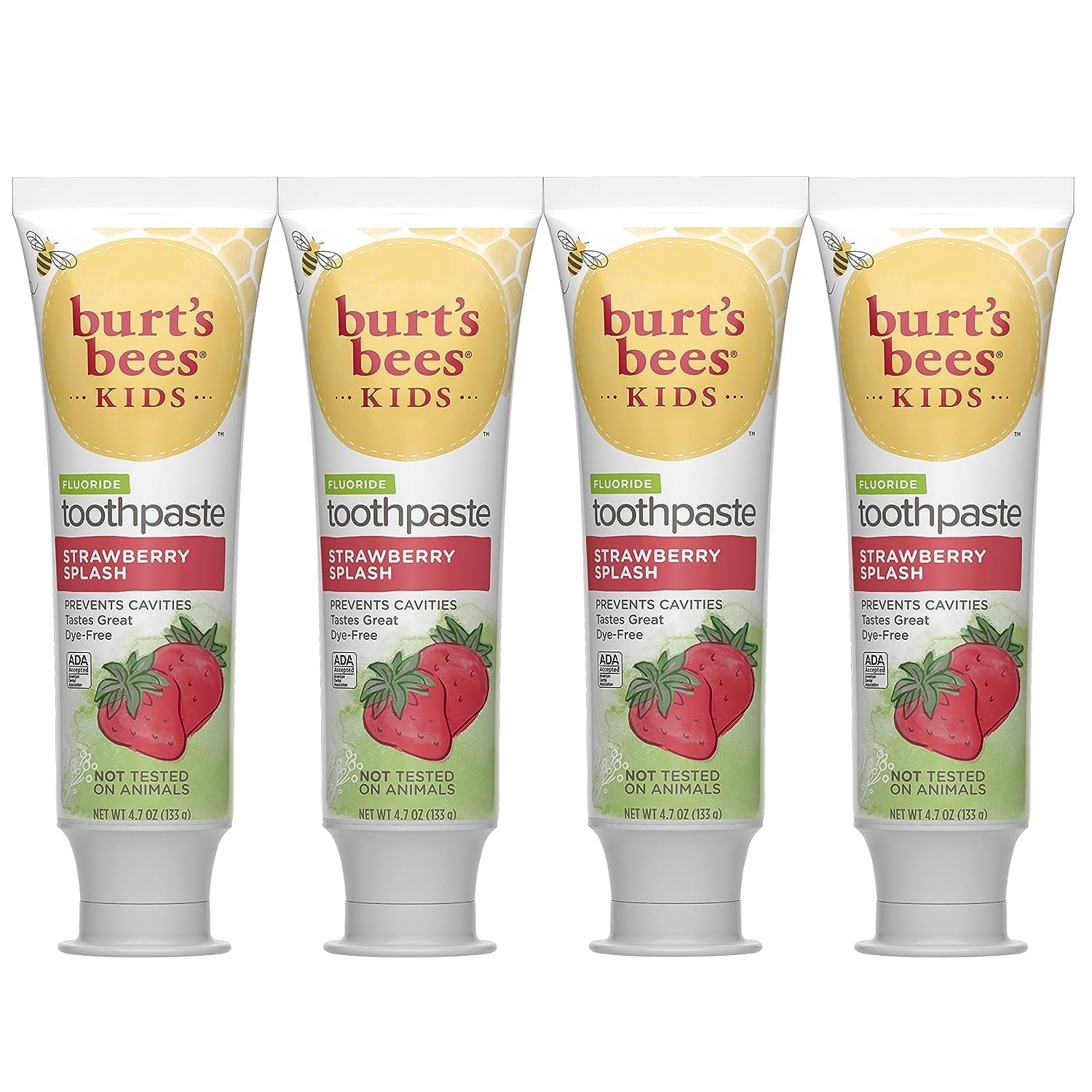Burt s Bees Kids Toothpaste, Strawberry Flavor, with Fluoride