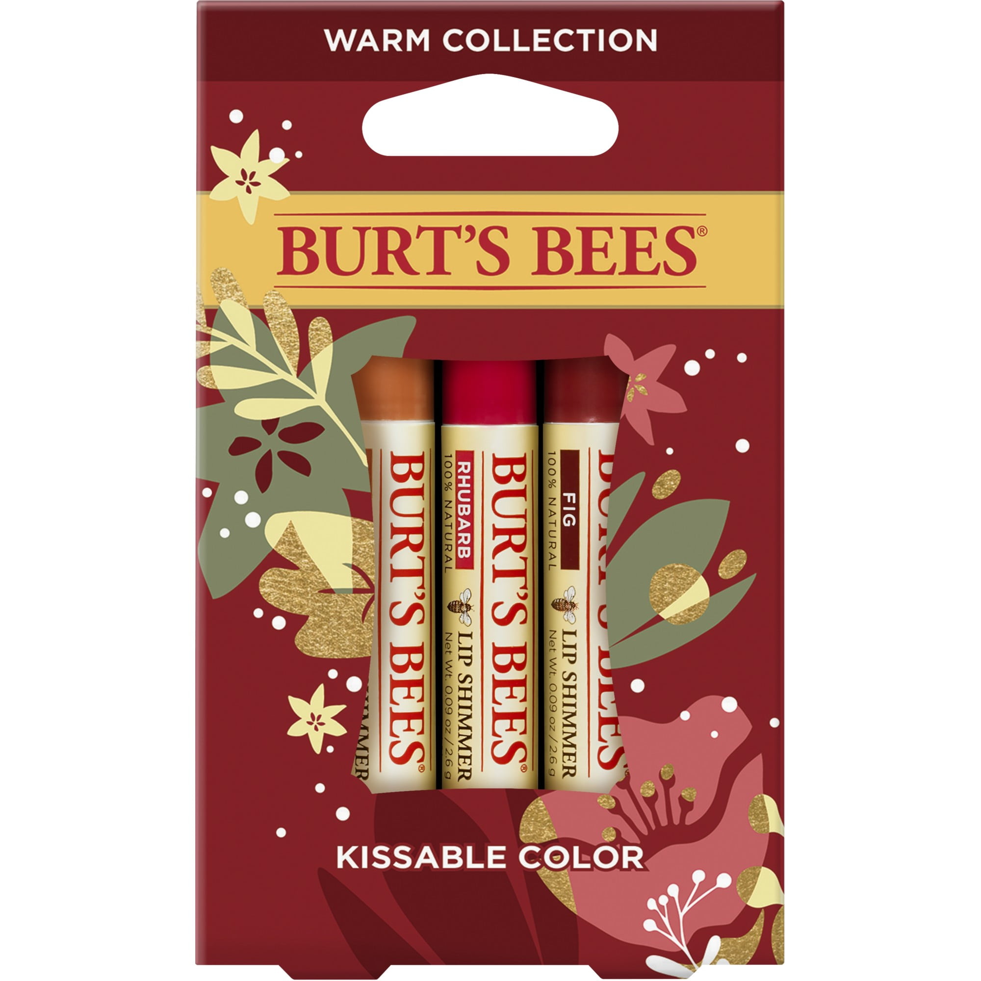 Burt's Bees Kissable Color Holiday Gift Set, Warm Collection