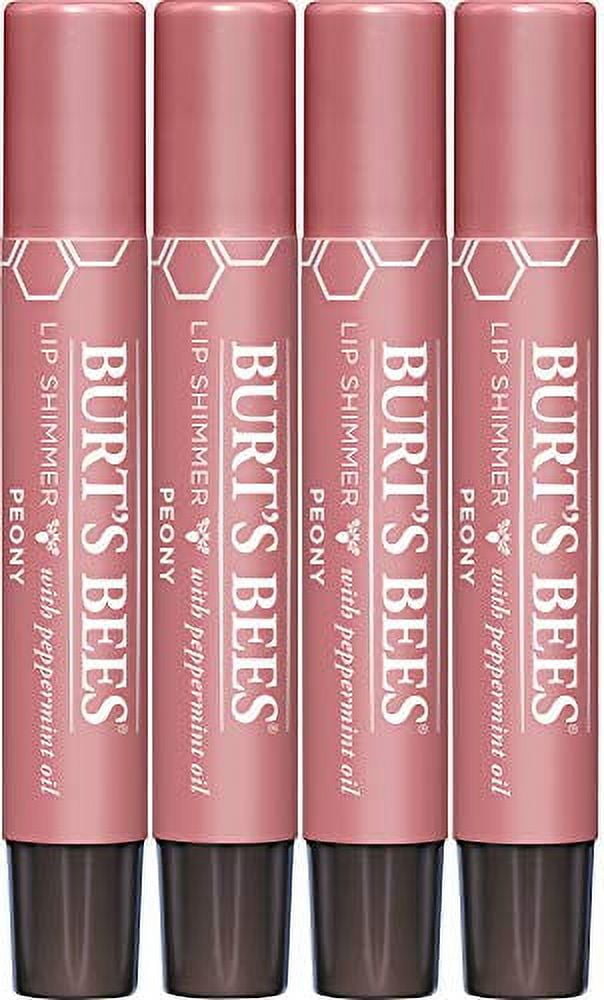 Burt's Bees Lip Balm, Moisturizing Lip Shimmer, With Vitamin E & Coconut Oil, 100 Natural