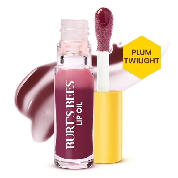 Burt's Bees Lip Oil Plum Twilight, Wand Applicator, 0.15 Ounce