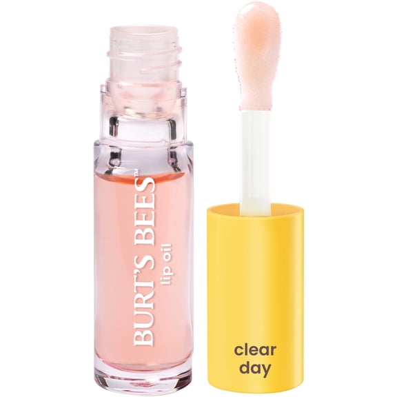 Burt's Bees Lip Oil Clear Day, Tint Free, Wand Applicator, 0.15 Ounce