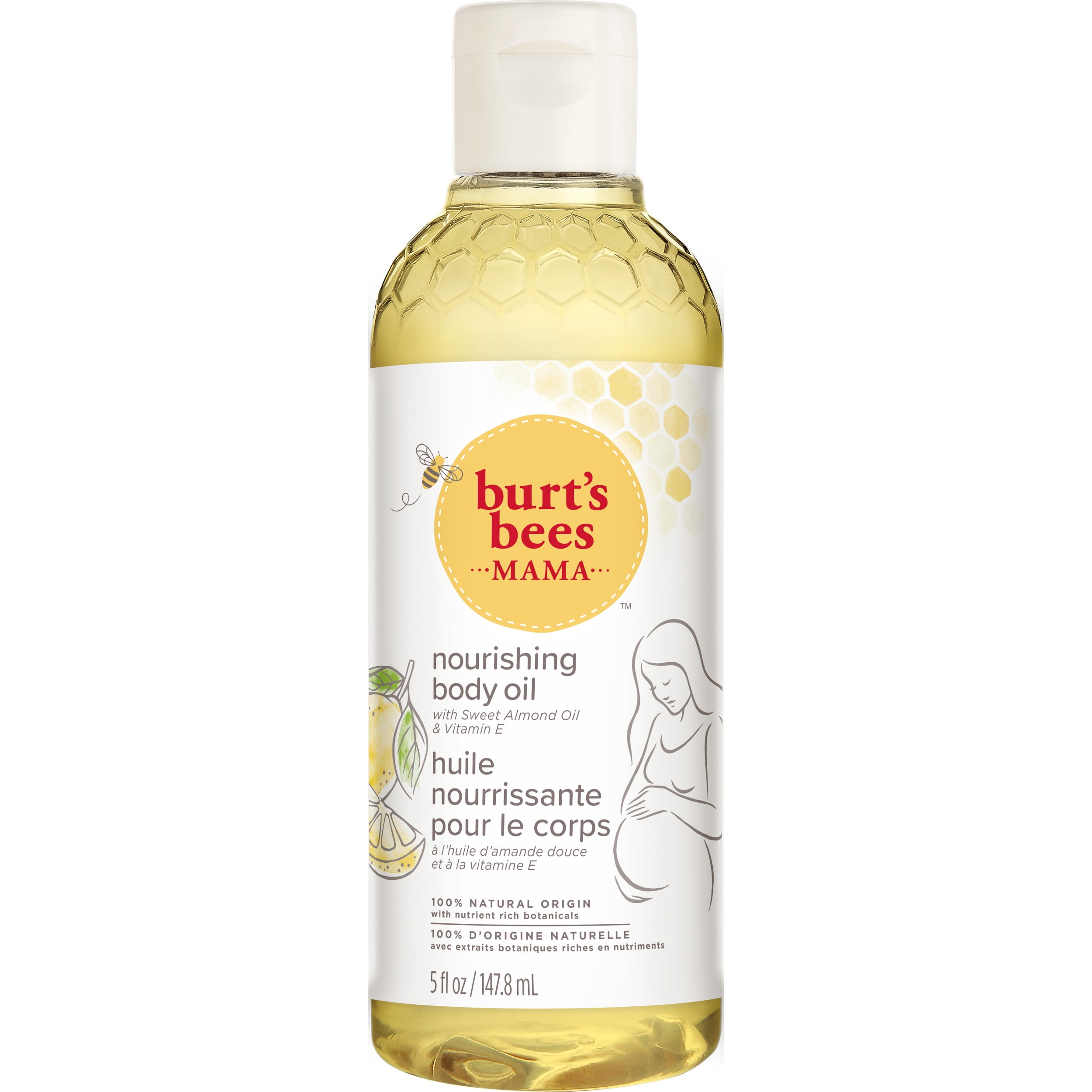 Burt's Bees Mama Body Oil with Vitamin E, 100 Natural Origin, 5 Fluid