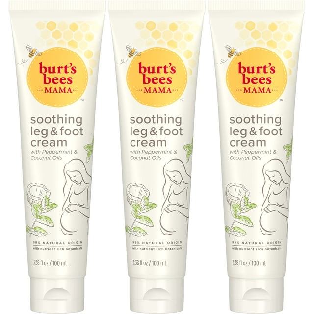 Burt's Bees Mama Leg and Foot Cream with Peppermint and Coconut Oils