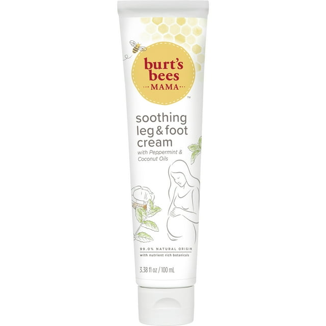 Burt's Bees Mama Leg and Foot Cream with Peppermint and Coconut Oils