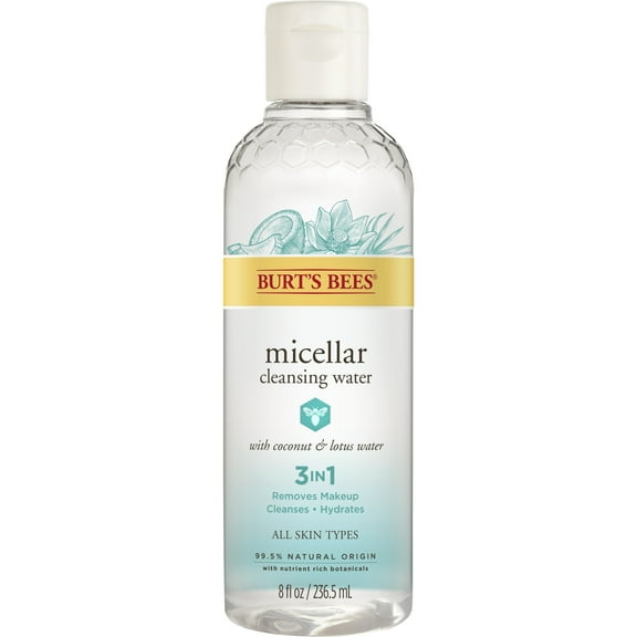 Burt's Bees Micellar Cleansing Water, Coconut and Lotus, 8 fl oz