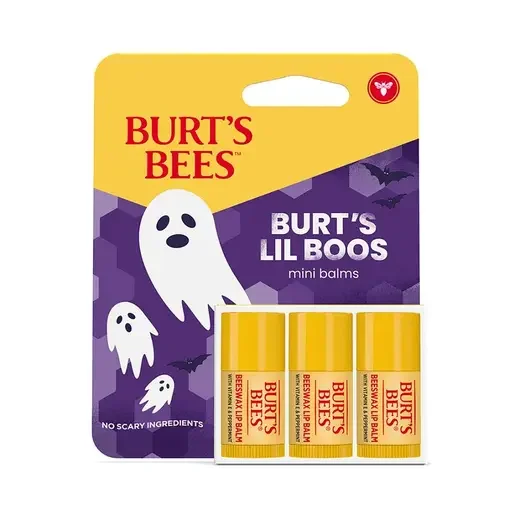 Burts Bees Mini Lip Balms with Vitamin E & Peppermint 3-Pack Natural Moisturizing Lip Care