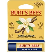 Burts Bees 100% Natural Origin Moisturizing Lip Balm, Vanilla Bean, 1 Tube in Blister Box