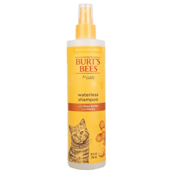 Burt's Bees Natural Cat Care Waterless Dry Shampoo with Shea Butter & Honey for Cats10 oz Spray