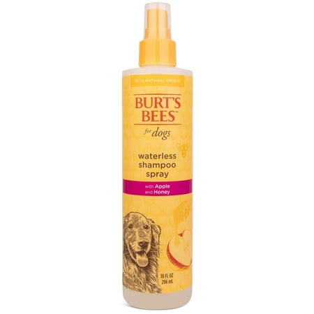 Burt's Bees for Dogs Natural Waterless Shampoo Spray with Apple and Honey | Dry Dog Shampoo for All Dogs and Puppies | Best Puppy and Dog Spray | Cruelty Free, Sulfate & Paraben Free, 10 Ounces