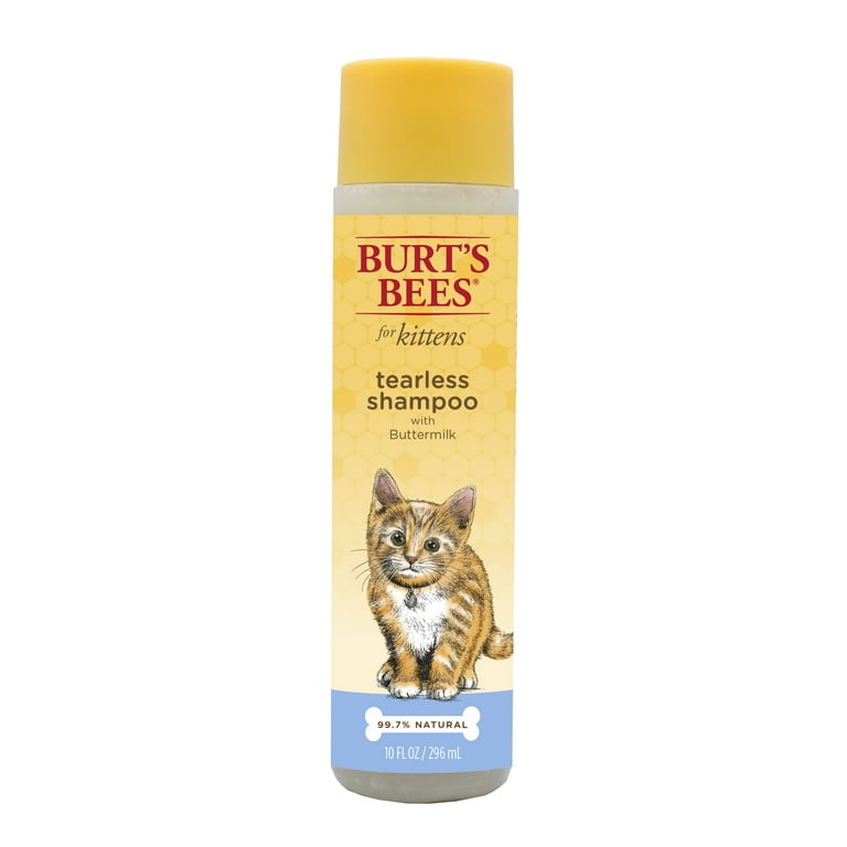 Burt s Bees Tearless Kitten Shampoo with Buttermilk Natural Pet Care 10 oz Walmart