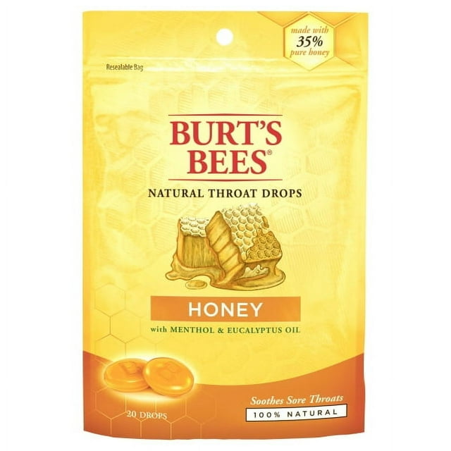 Burt's Bees Natural Throat Drops, Honey 20 ea