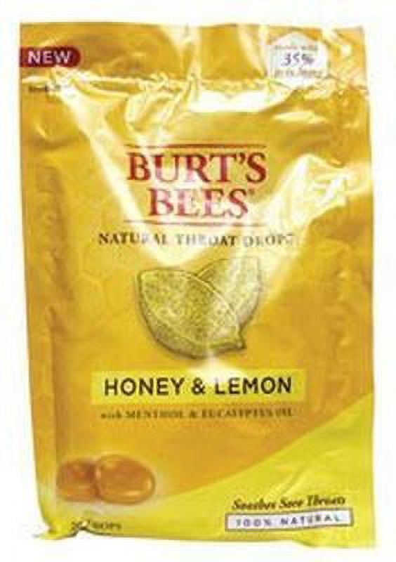 Burt's Bees Natural Throat Drops, Honey & Lemon 20 ea