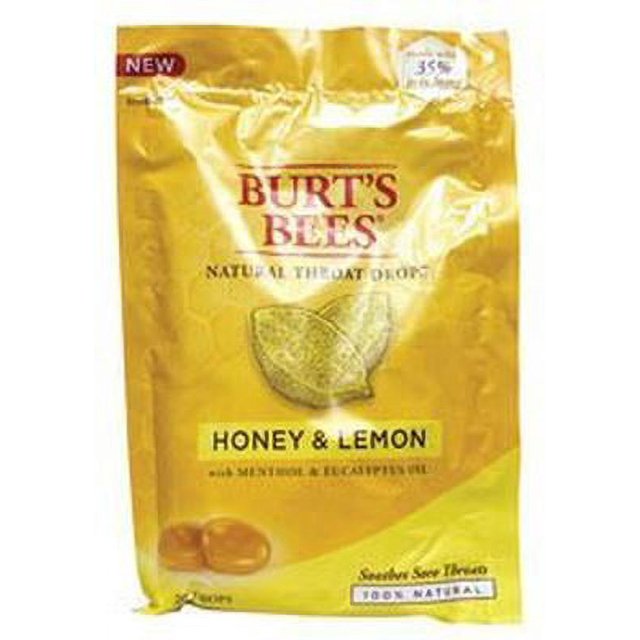 Burt's Bees Natural Throat Drops, Honey & Lemon 20 ea