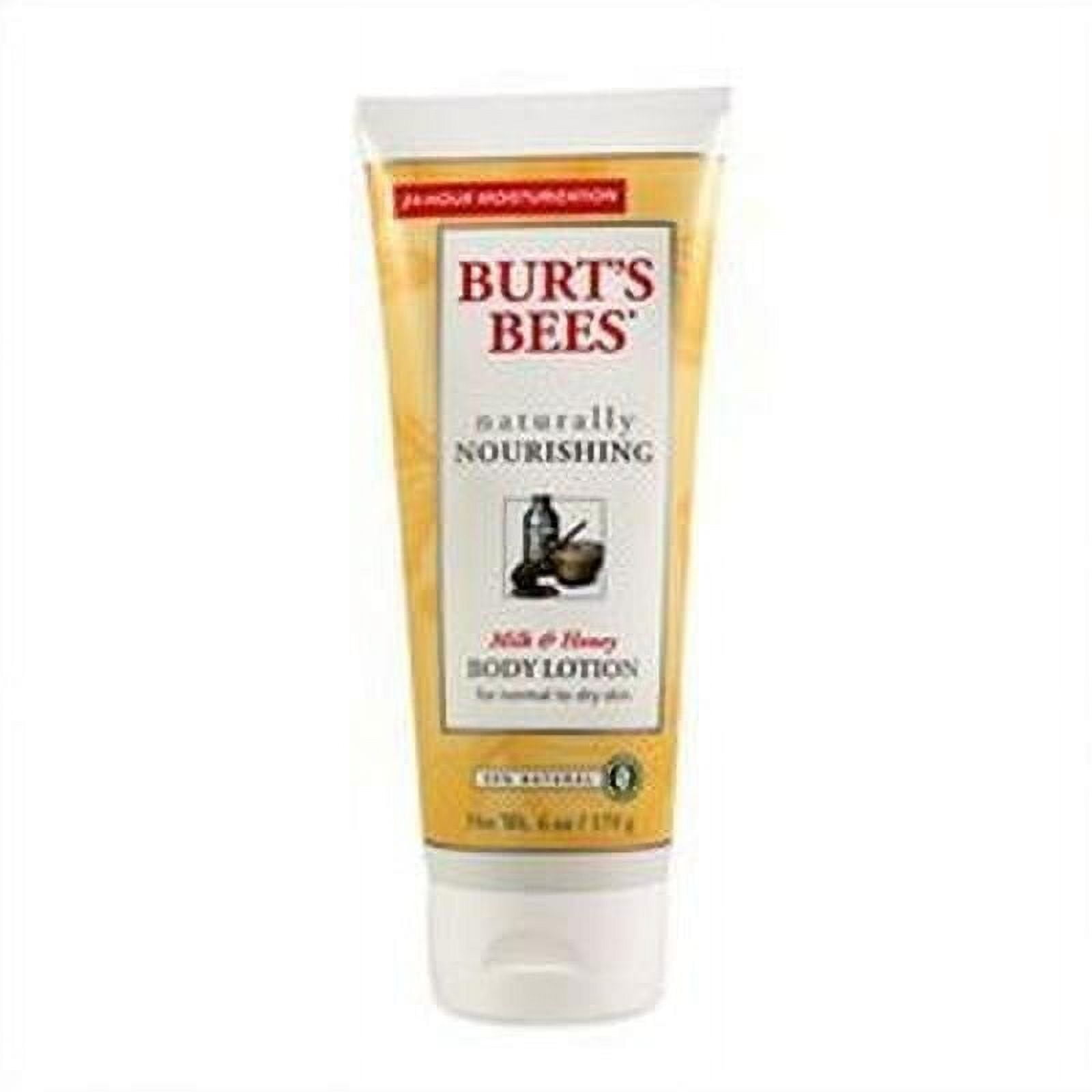 Burt's Bees Naturally Nourishing Milk & Honey Body Lotion 6 oz (Pack of 6)