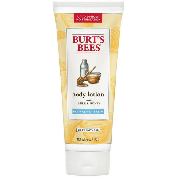 Burt's Bees Naturally Nourishing Milk & Honey Body Lotion 6 oz (Pack of 3)